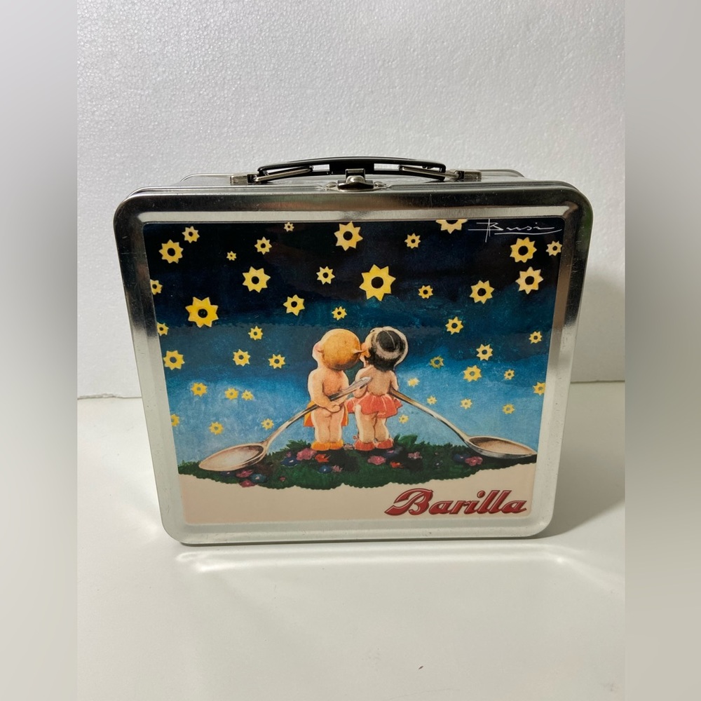 Vintage  Barilla metal lunchbox